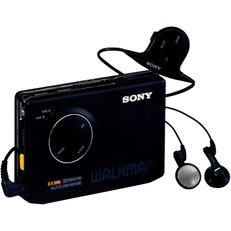 Walkman en 1990 representative image
